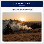 ラムビン山火災避難命令出る
