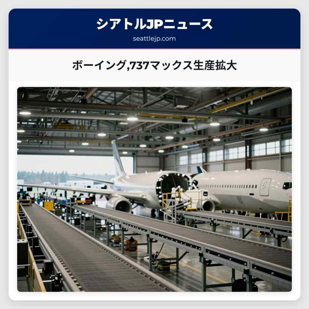 ボーイング,737マックス生産拡大