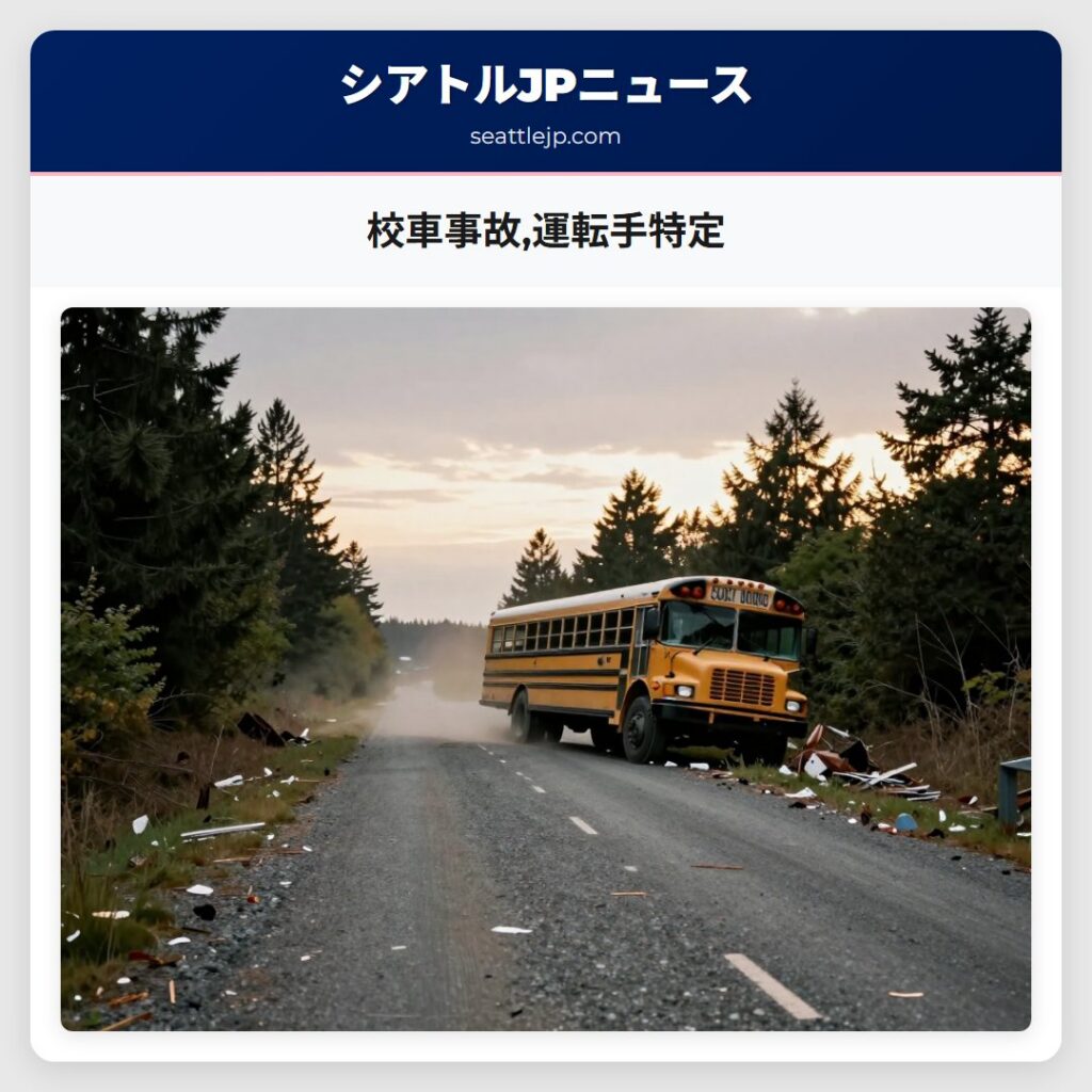 校車事故,運転手特定