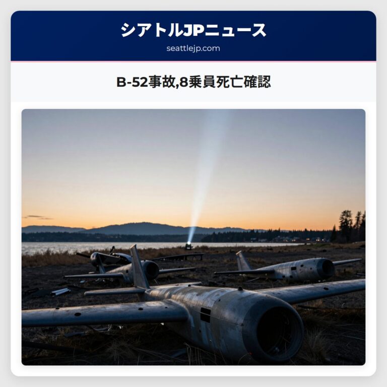 B-52事故8乗員死亡確認