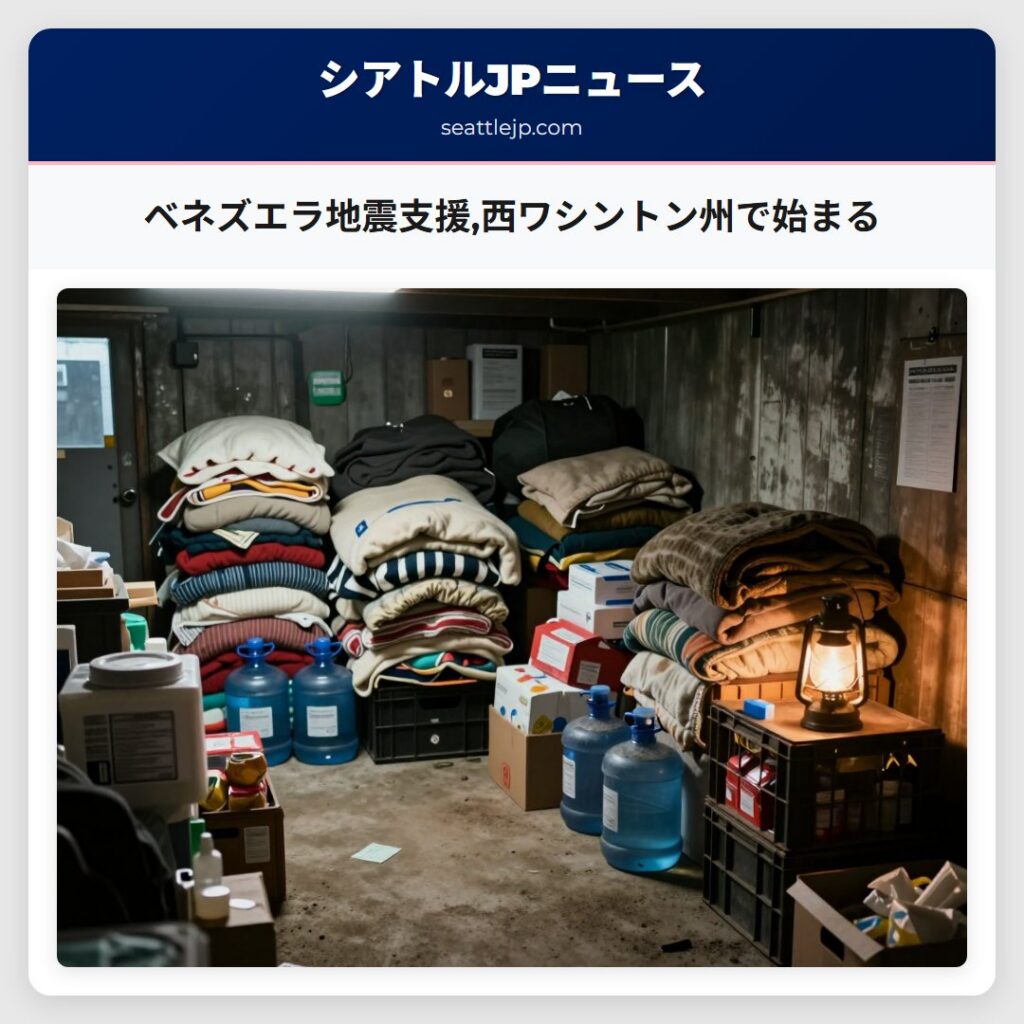ベネズエラ地震支援,西ワシントン州で始まる