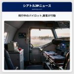 飛行中のパイロット乗客が行動