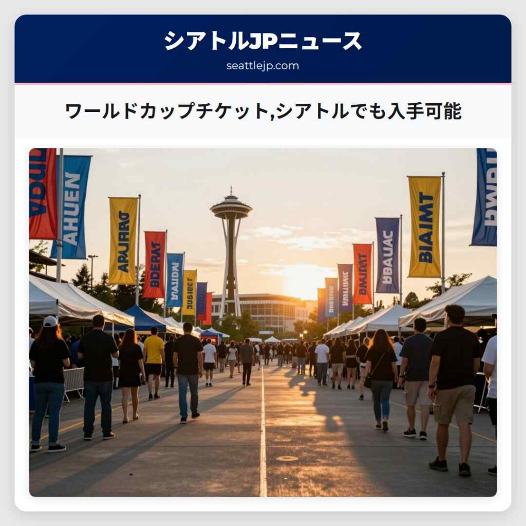 ワールドカップチケット,シアトルでも入手可能