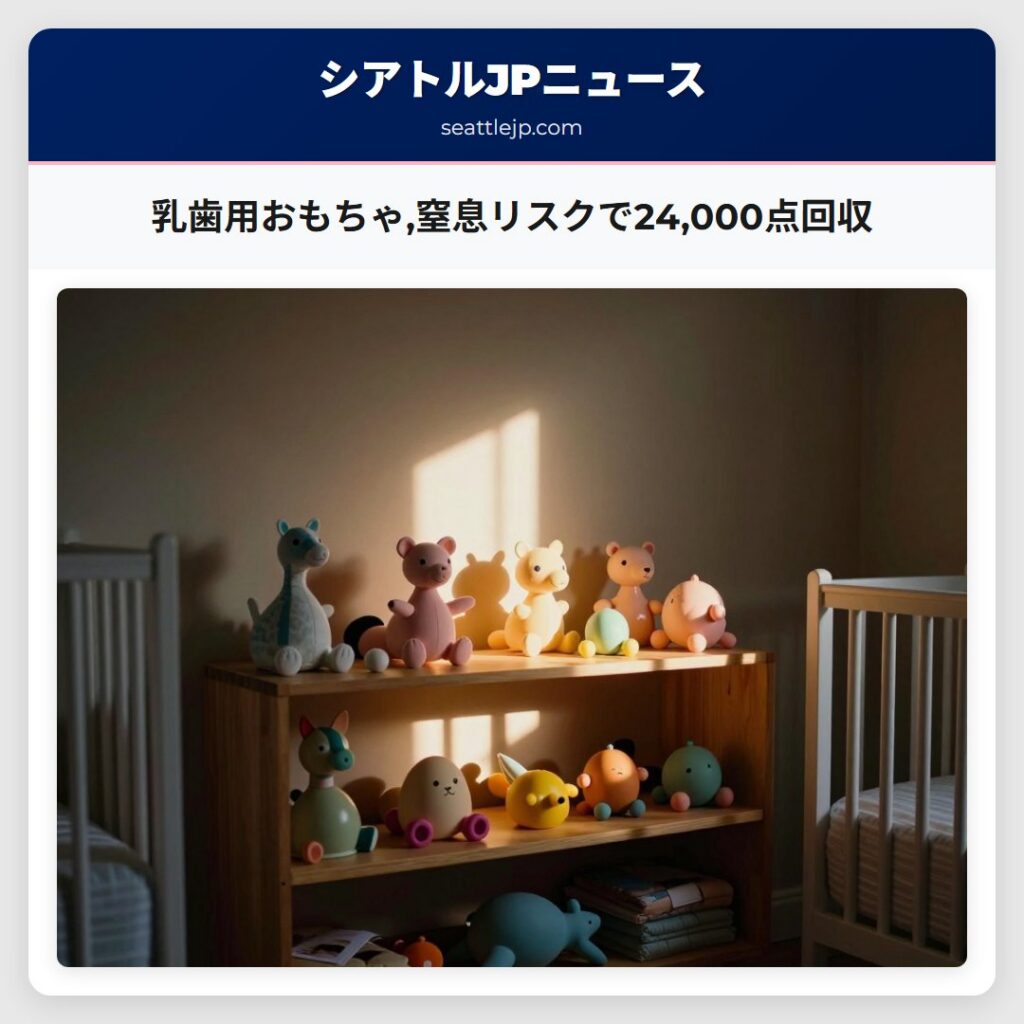 乳歯用おもちゃ,窒息リスクで24,000点回収