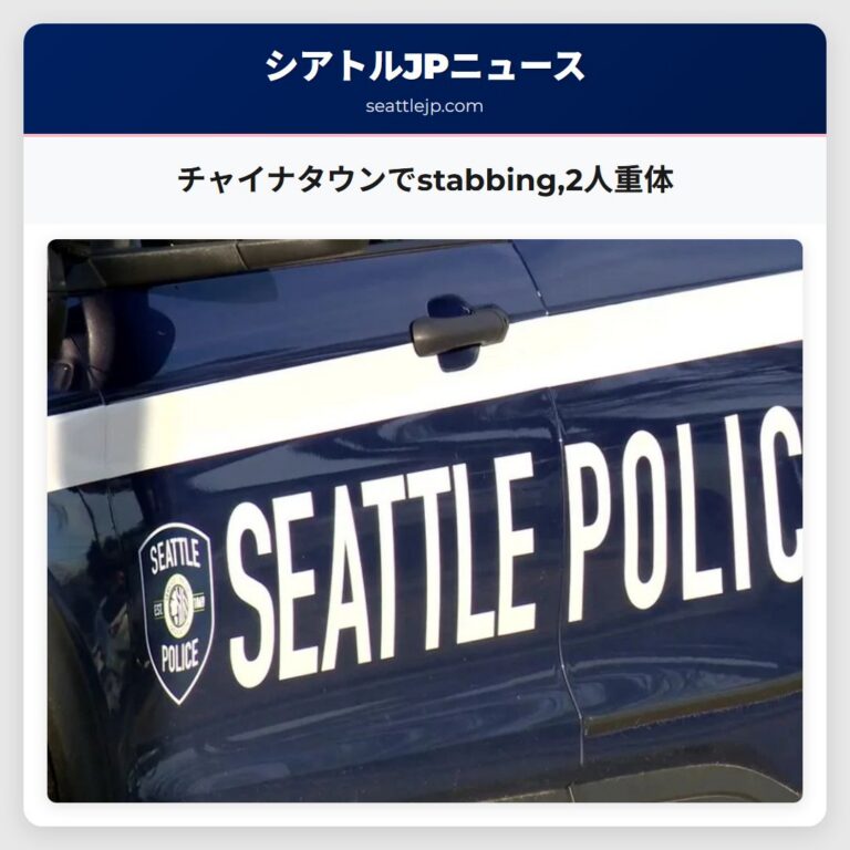 チャイナタウンでstabbing2人重体