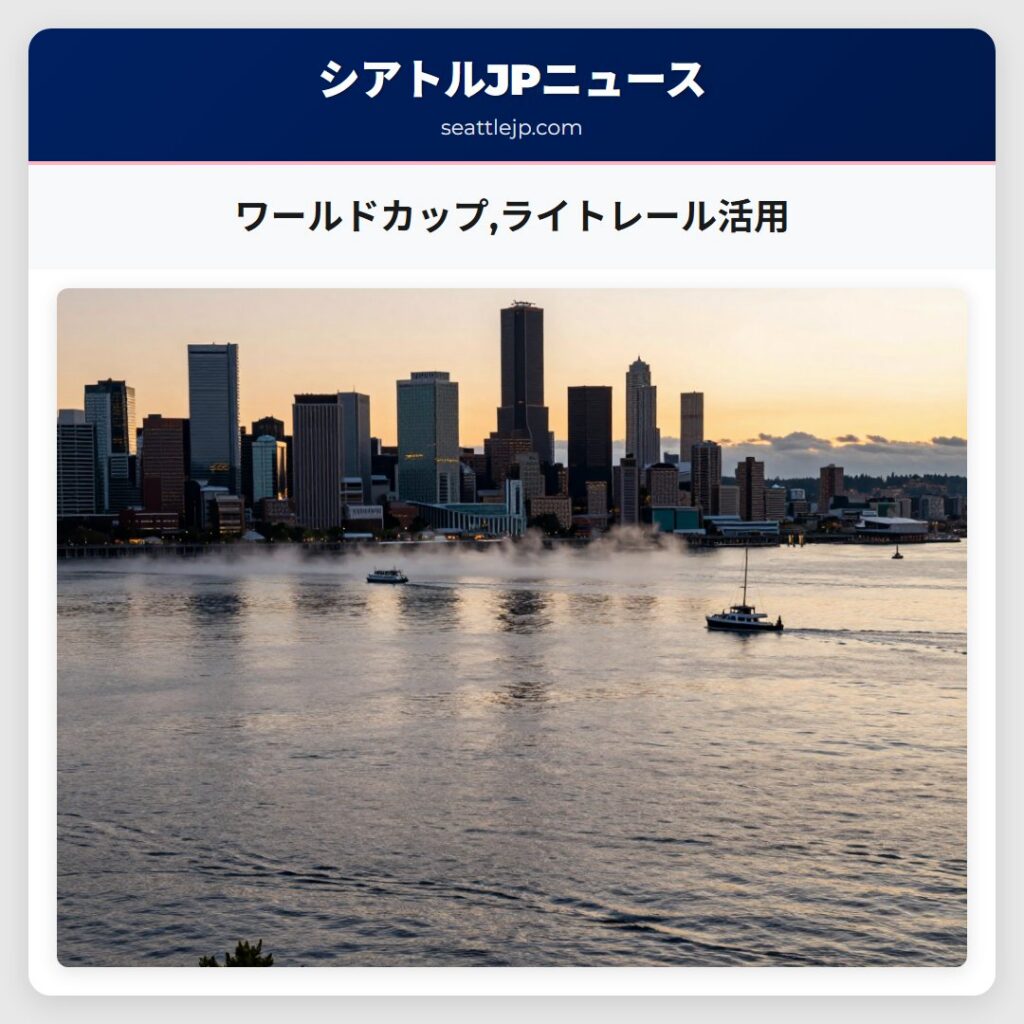 ワールドカップ,ライトレール活用