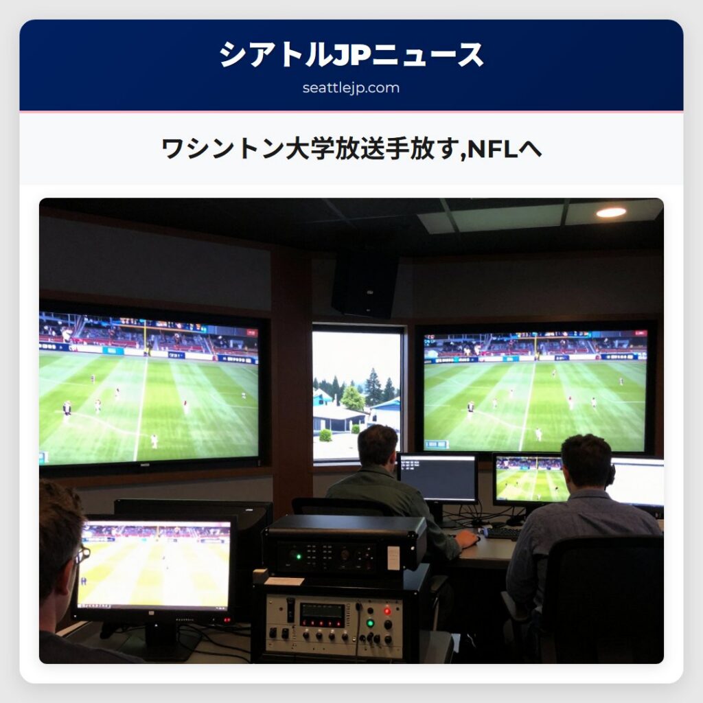 ワシントン大学放送手放す,NFLへ