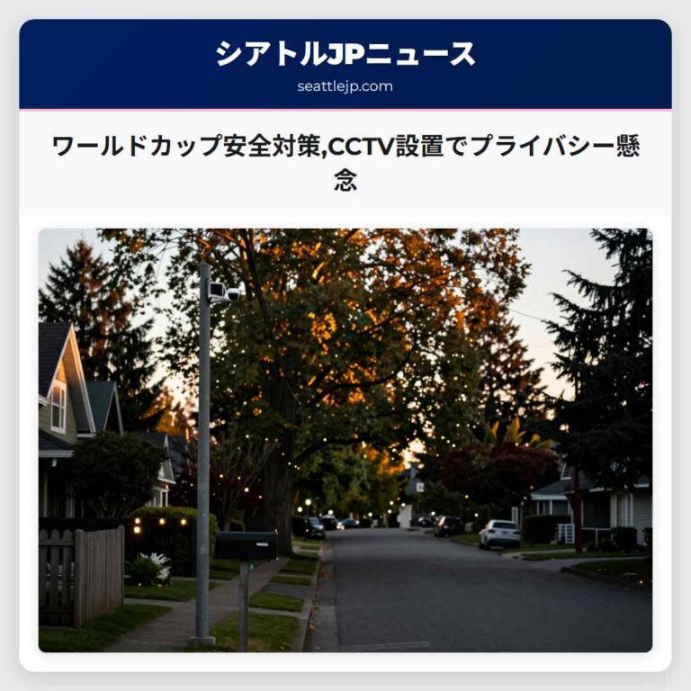 ワールドカップ安全対策CCTV設置でプライバシー懸念