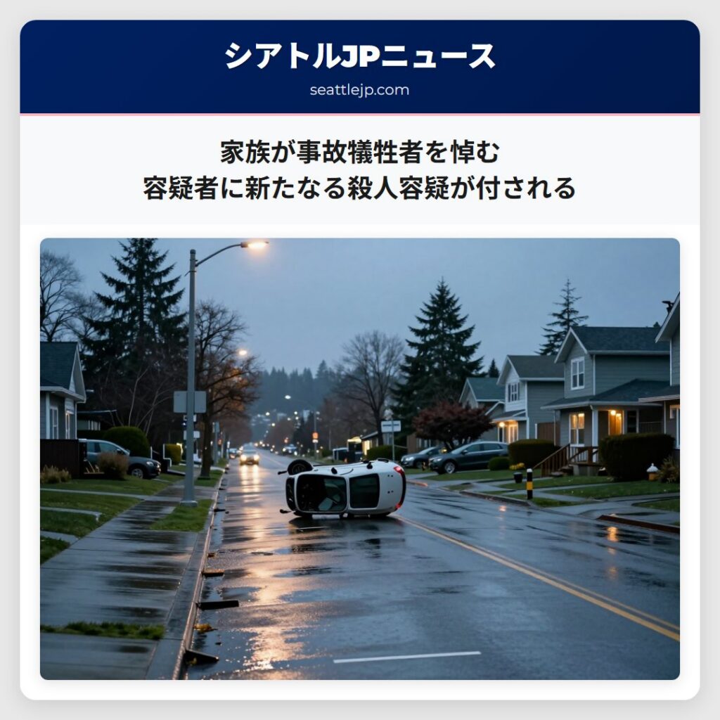 家族が事故犠牲者を悼む 容疑者に新たなる殺人容疑が付される