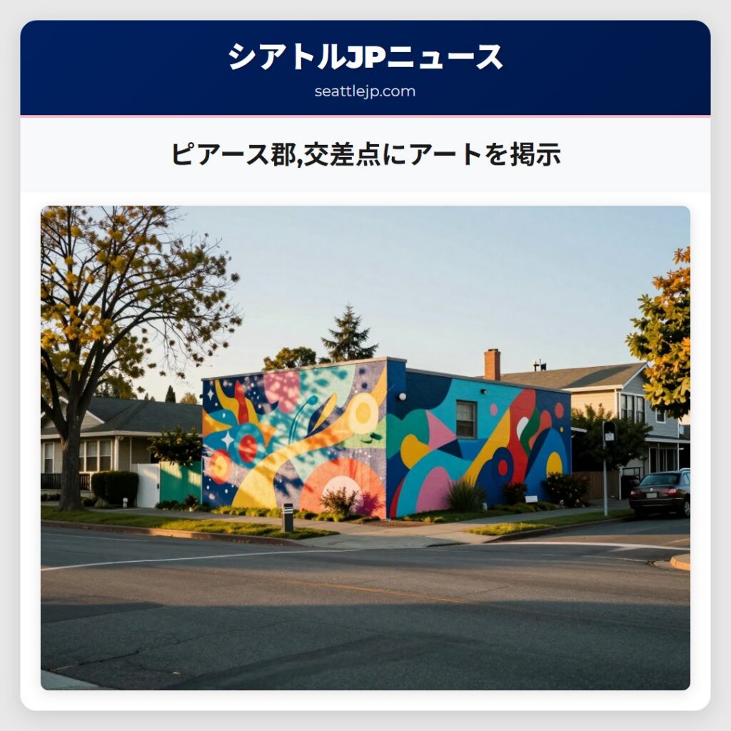 ピアース郡,交差点にアートを掲示
