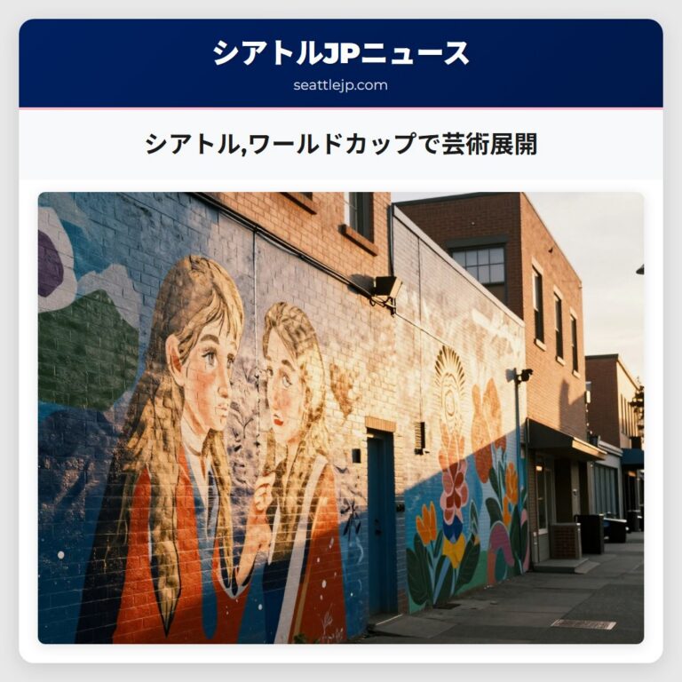 シアトルワールドカップで芸術展開