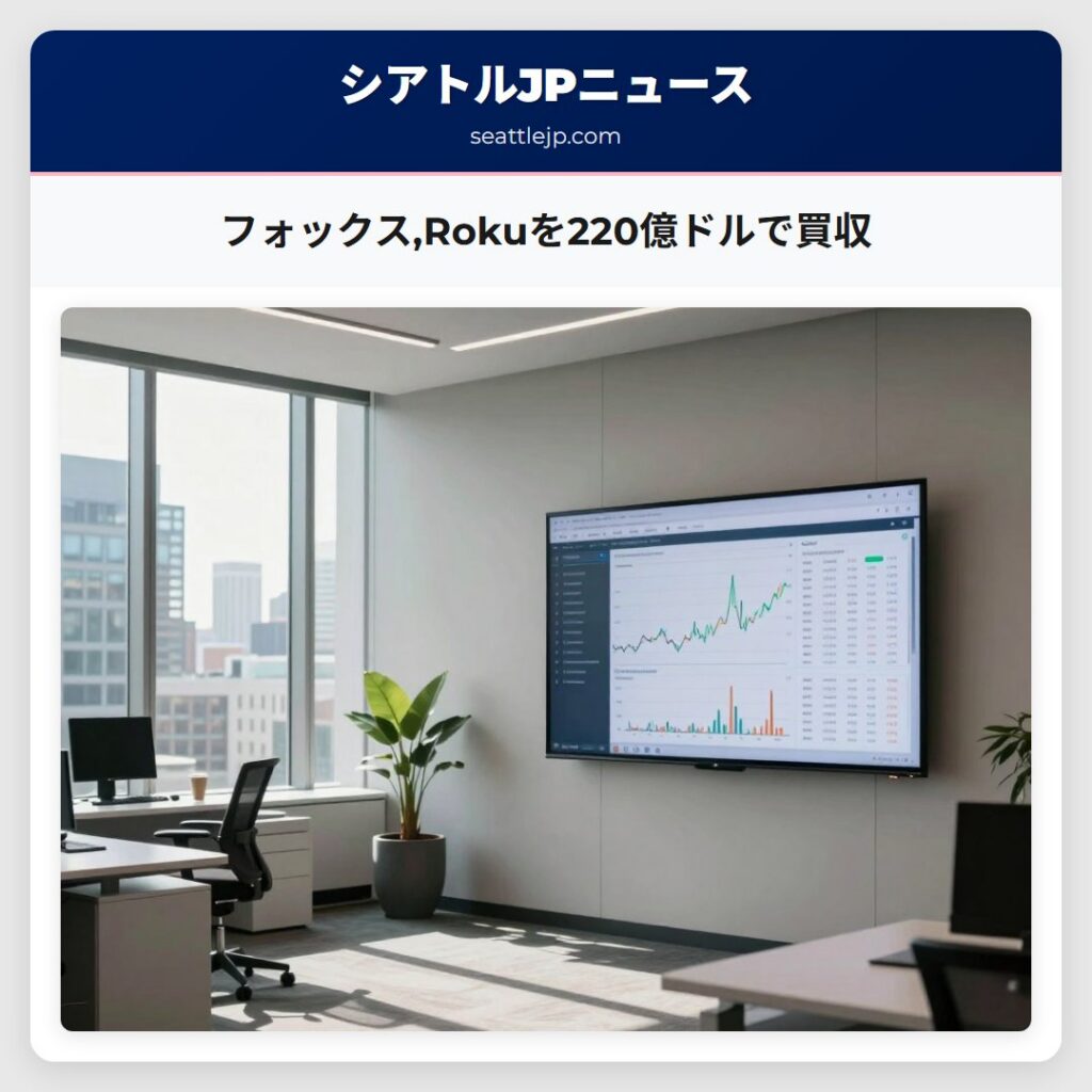 フォックス,Rokuを220億ドルで買収