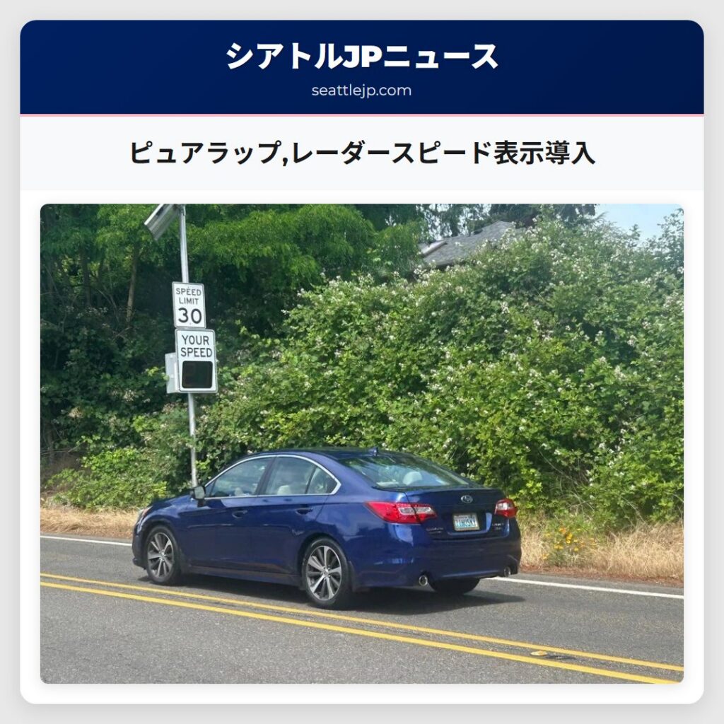 ピュアラップ,レーダースピード表示導入