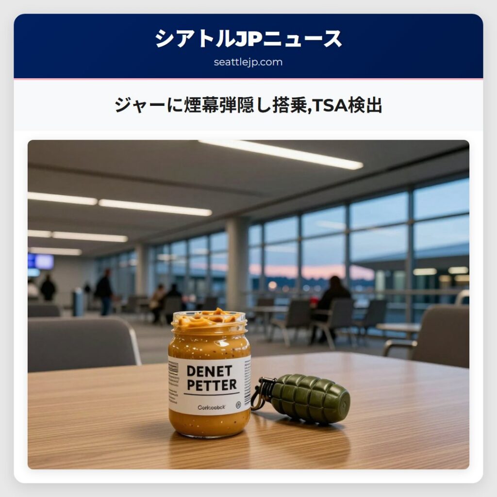 ジャーに煙幕弾隠し搭乗,TSA検出