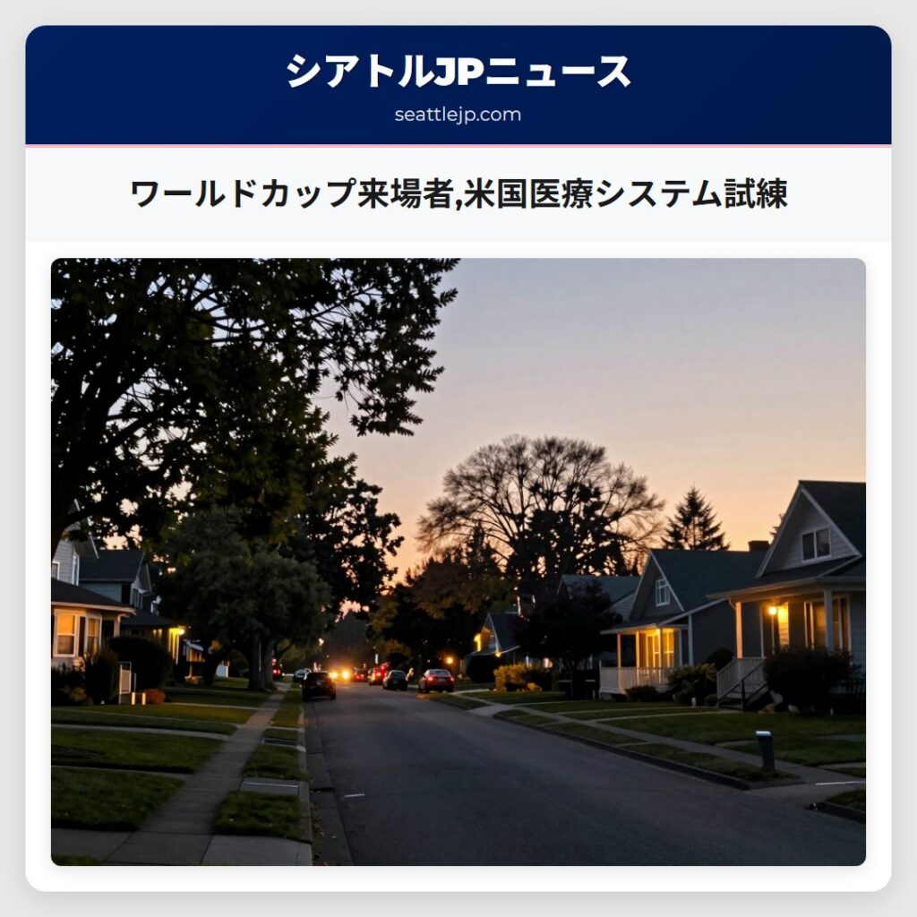 ワールドカップ来場者,米国医療システム試練