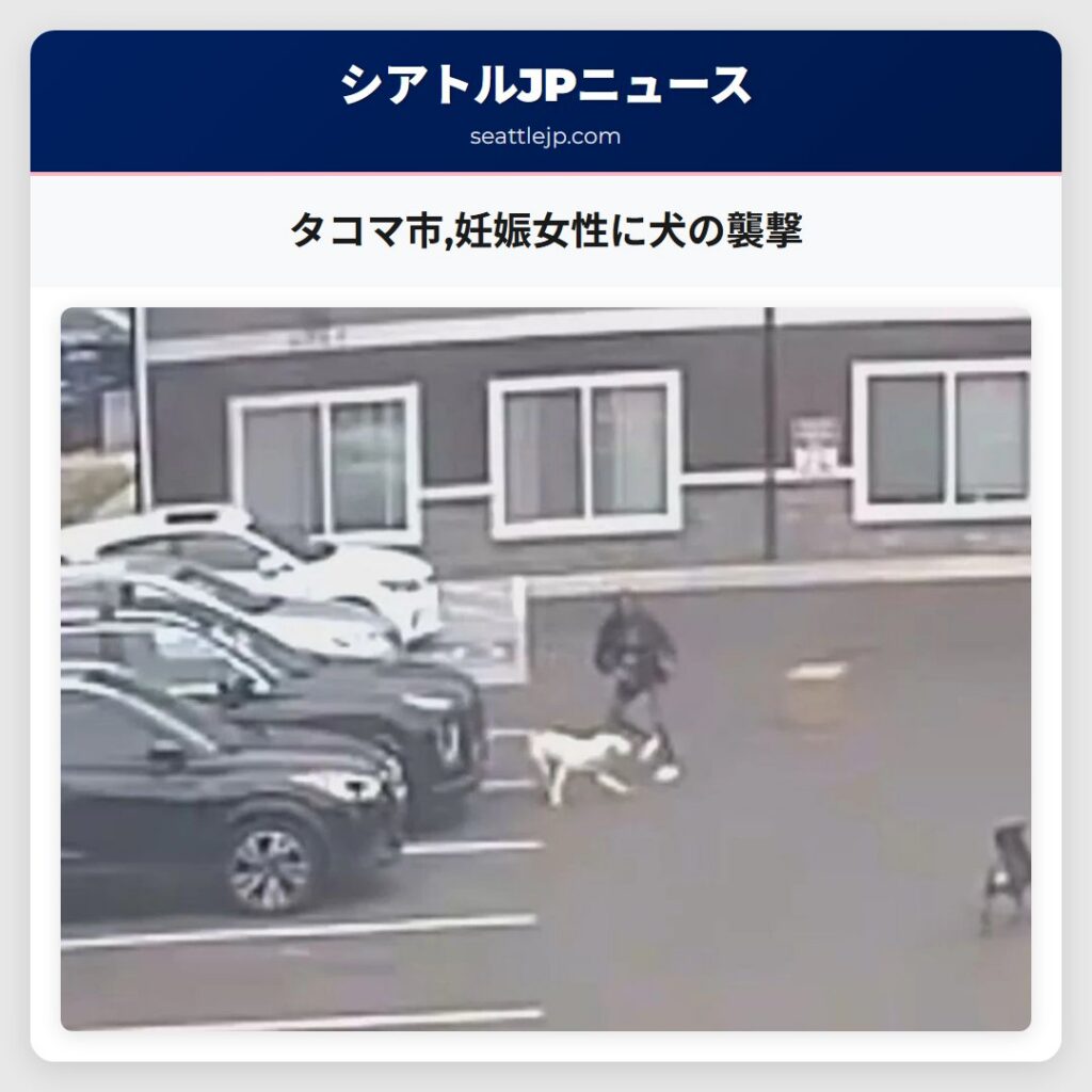 タコマ市,妊娠女性に犬の襲撃
