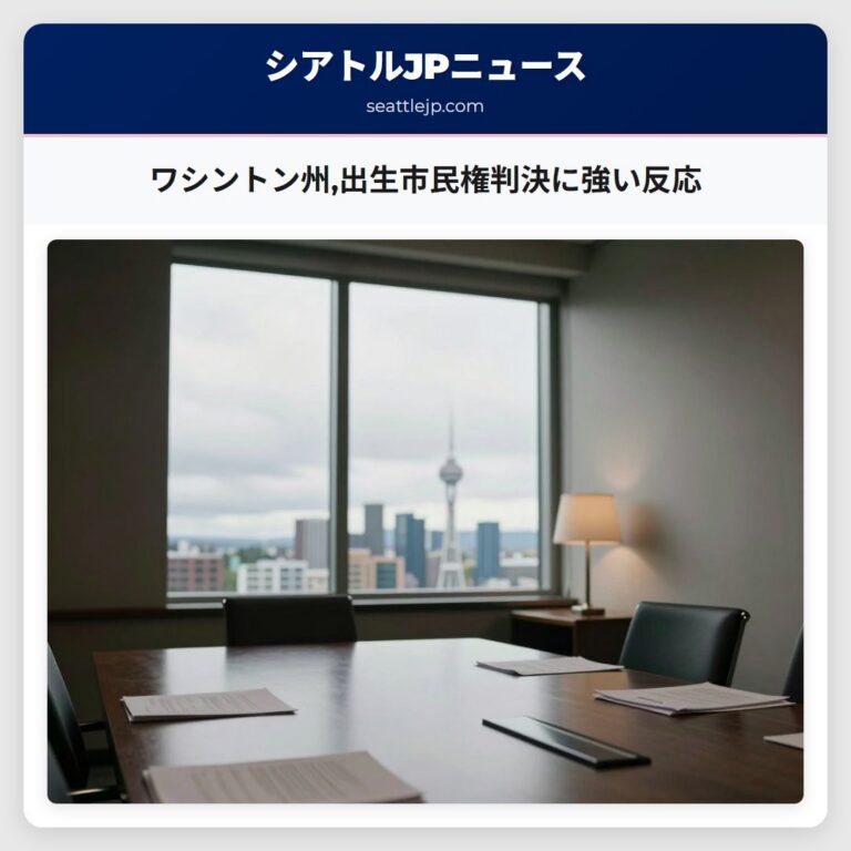 ワシントン州出生市民権判決に強い反応