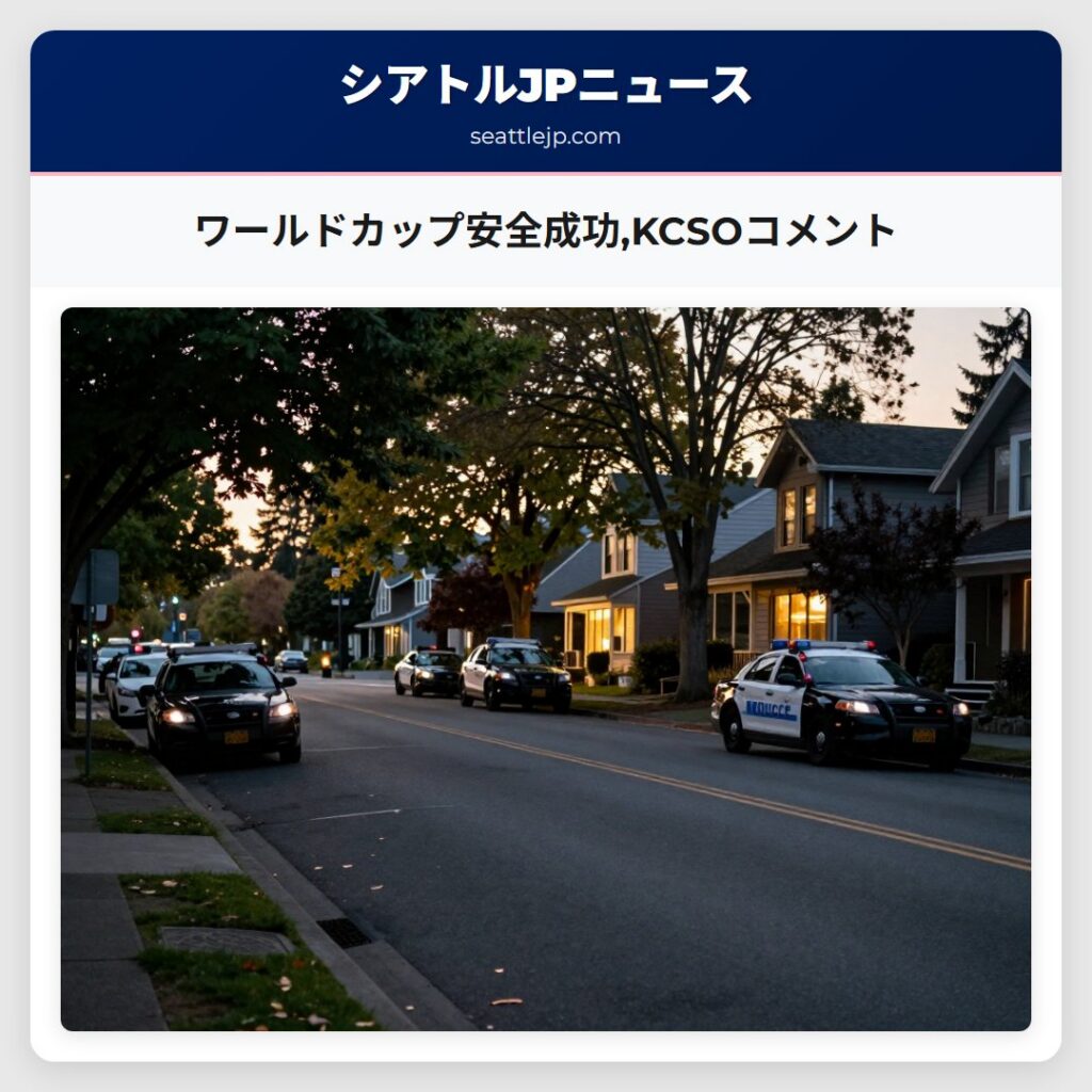 ワールドカップ安全成功,KCSOコメント