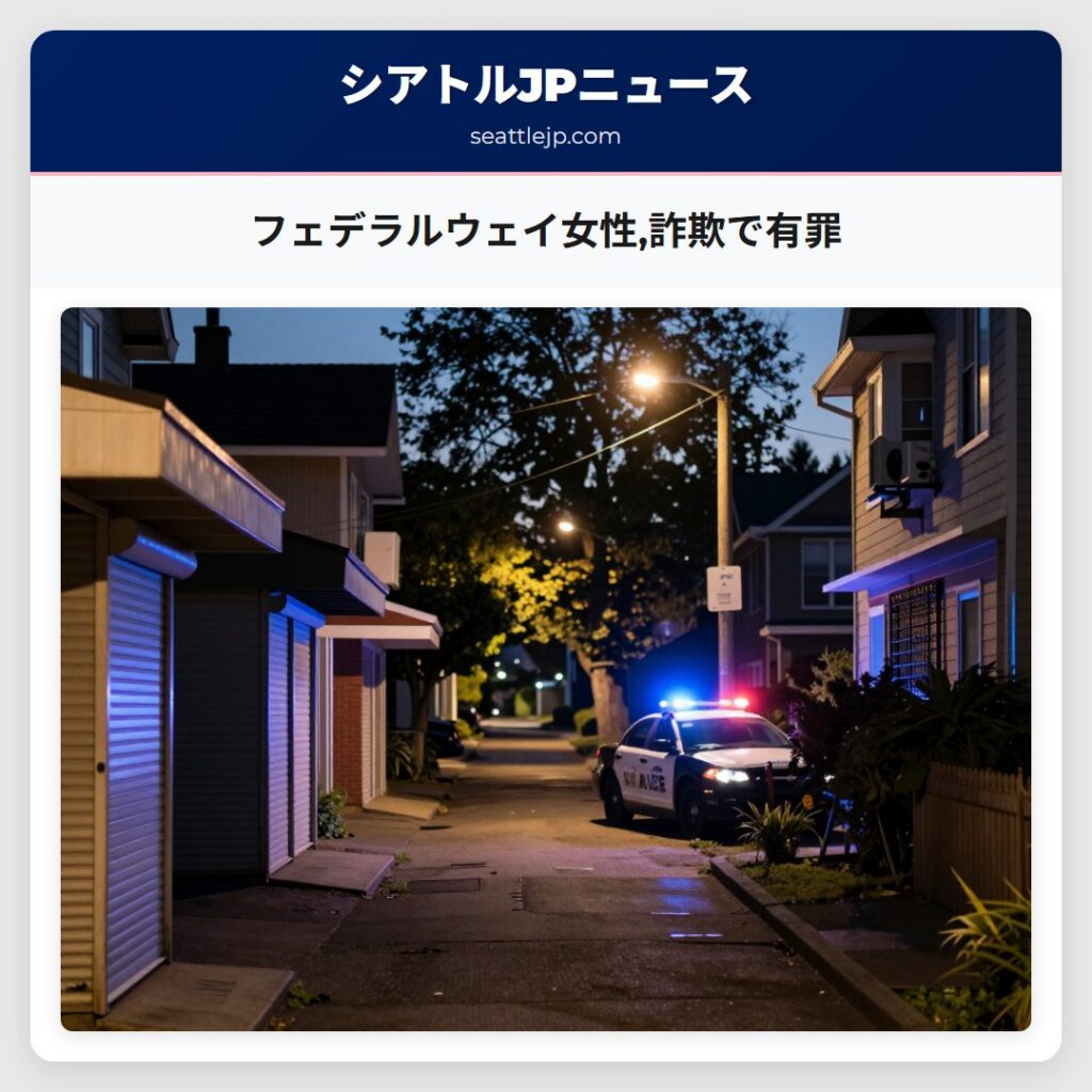 フェデラルウェイ女性,詐欺で有罪