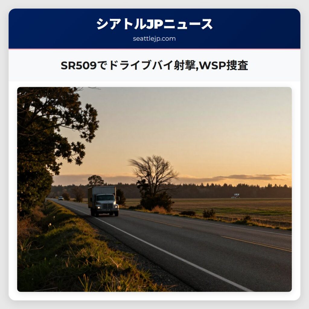 SR509でドライブバイ射撃,WSP捜査