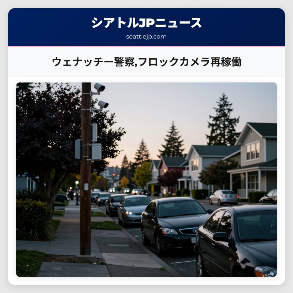ウェナッチー警察,フロックカメラ再稼働