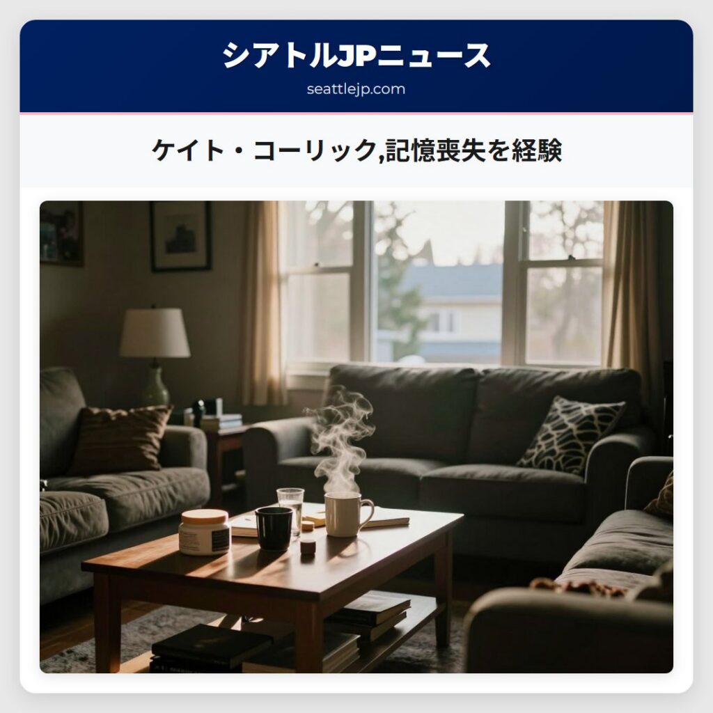 ケイト・コーリック,記憶喪失を経験