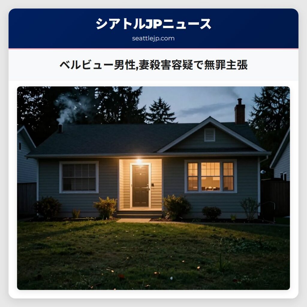 ベルビュー男性,妻殺害容疑で無罪主張