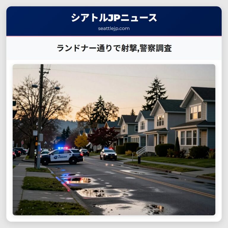 ランドナー通りで射撃警察調査