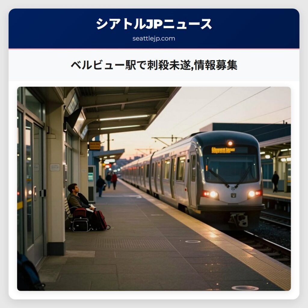 ベルビュー駅で刺殺未遂,情報募集