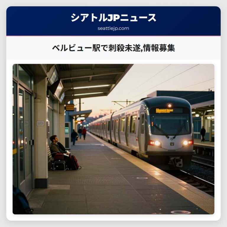 ベルビュー駅で刺殺未遂情報募集
