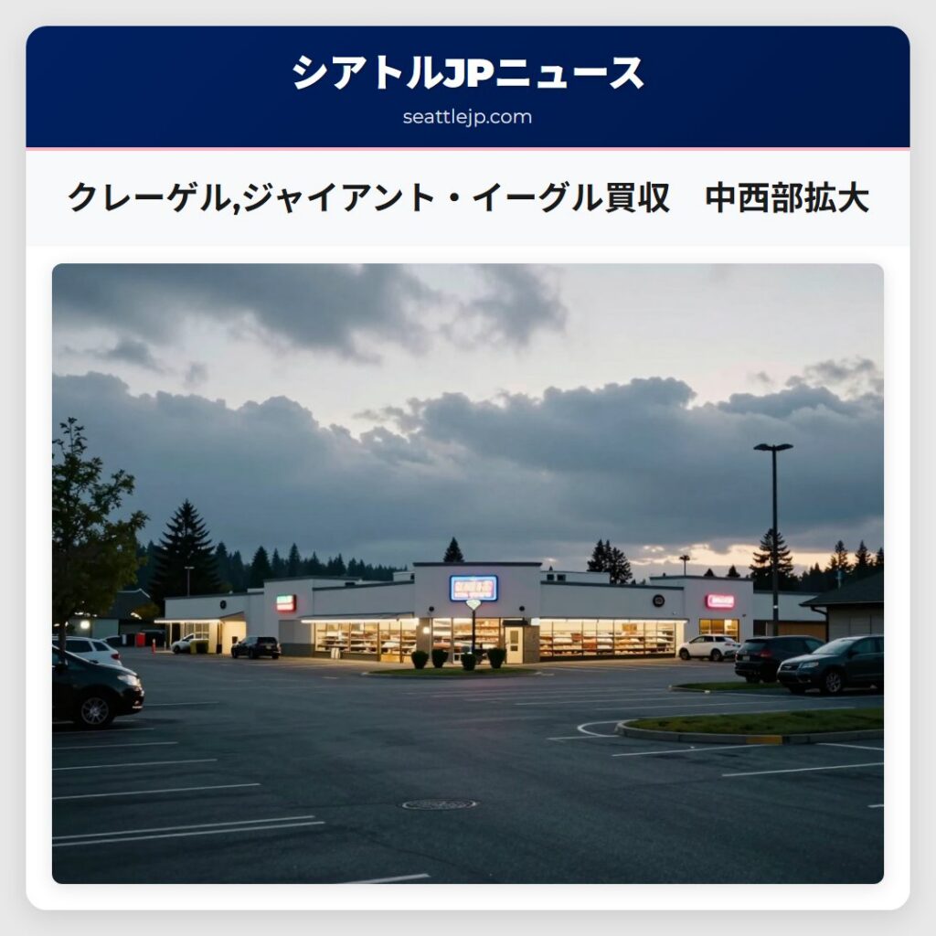 クレーゲル,ジャイアント・イーグル買収 中西部拡大