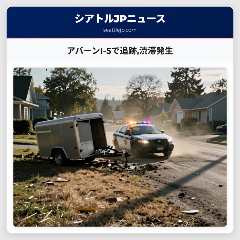 アバーンI-5で追跡渋滞発生