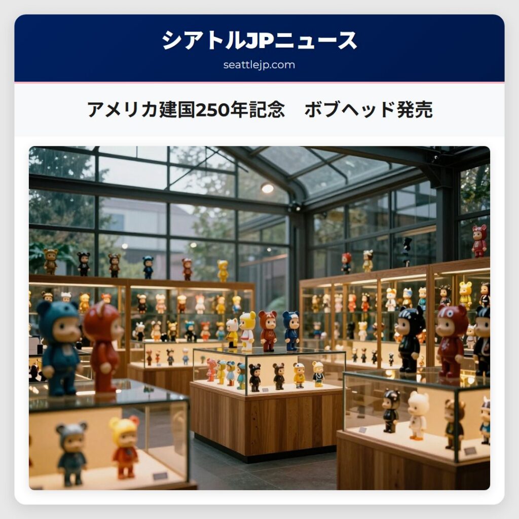 アメリカ建国250年記念　ボブヘッド発売