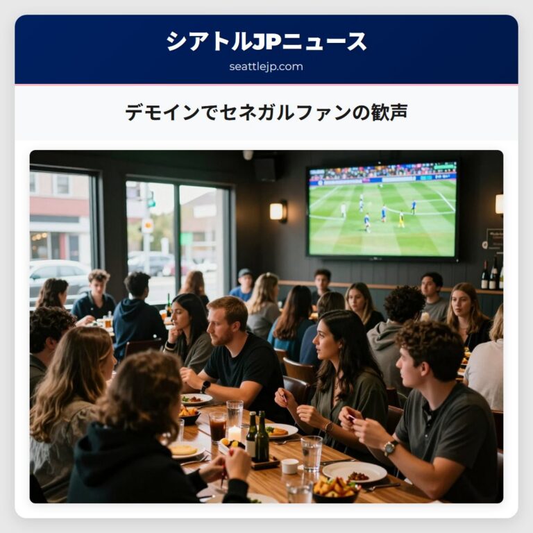 デモインでセネガルファンの歓声