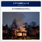 タコマ市住宅火災けがなし
