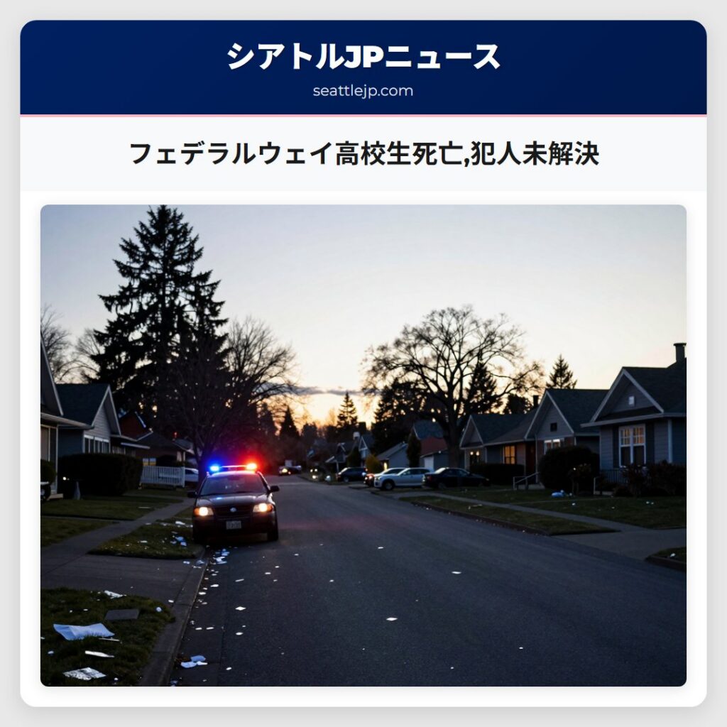 フェデラルウェイ高校生死亡,犯人未解決