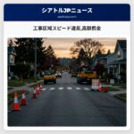 工事区域スピード違反高額罰金