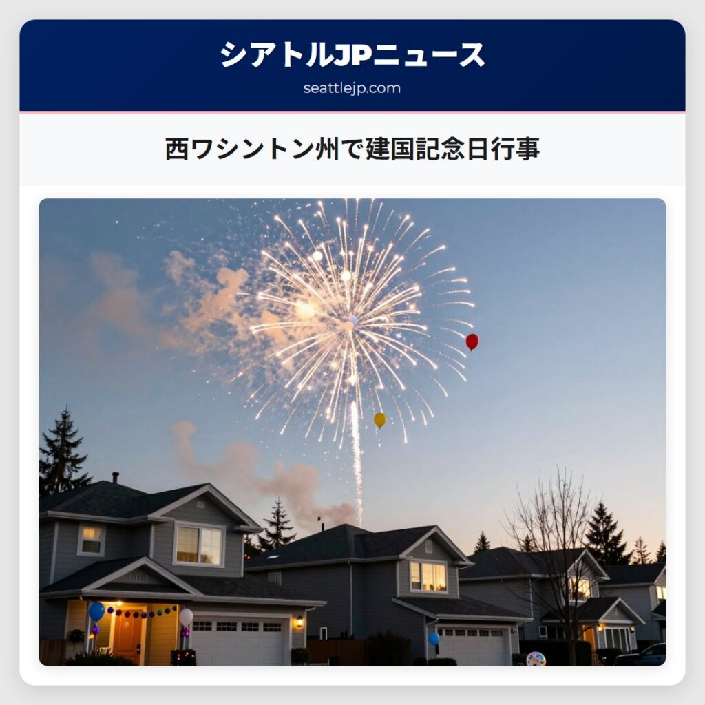 西ワシントン州で建国記念日行事