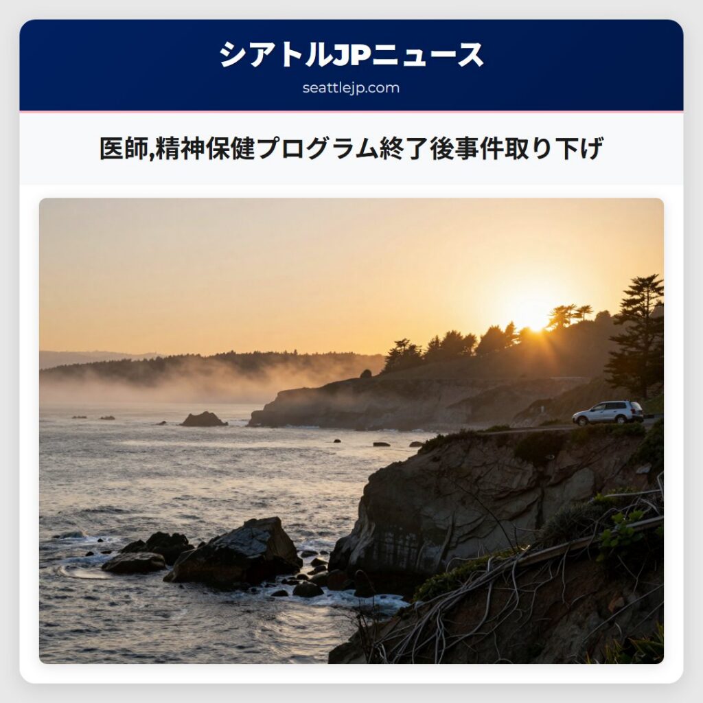 医師,精神保健プログラム終了後事件取り下げ