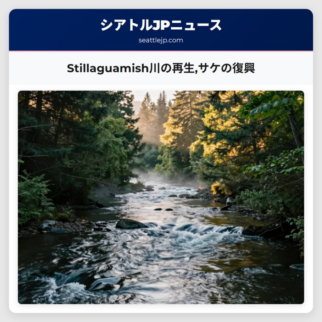 Stillaguamish川の再生,サケの復興