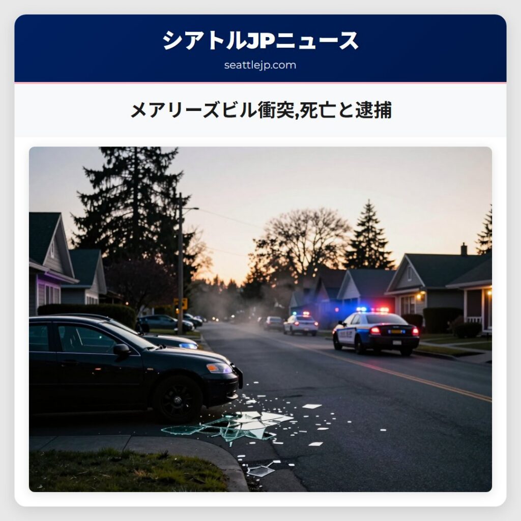 メアリーズビル衝突,死亡と逮捕