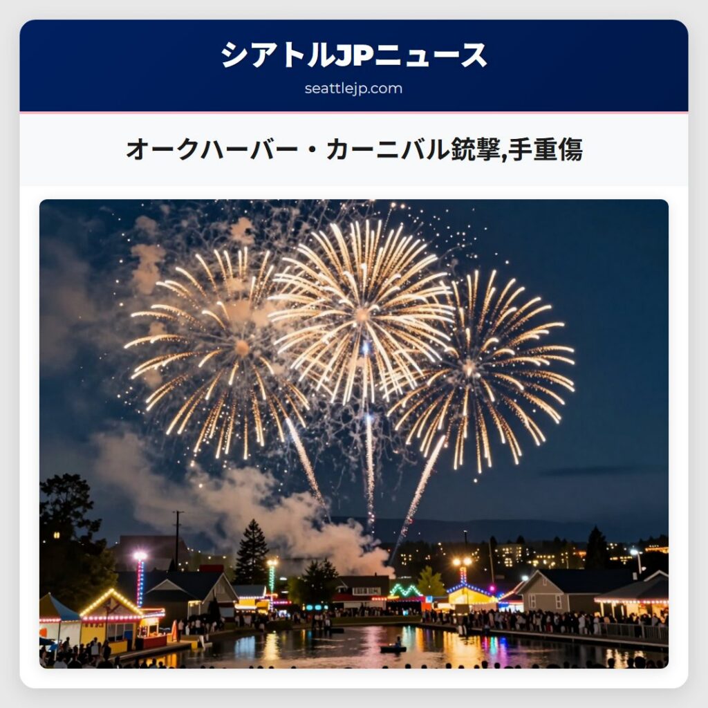 オークハーバー・カーニバル銃撃,手重傷