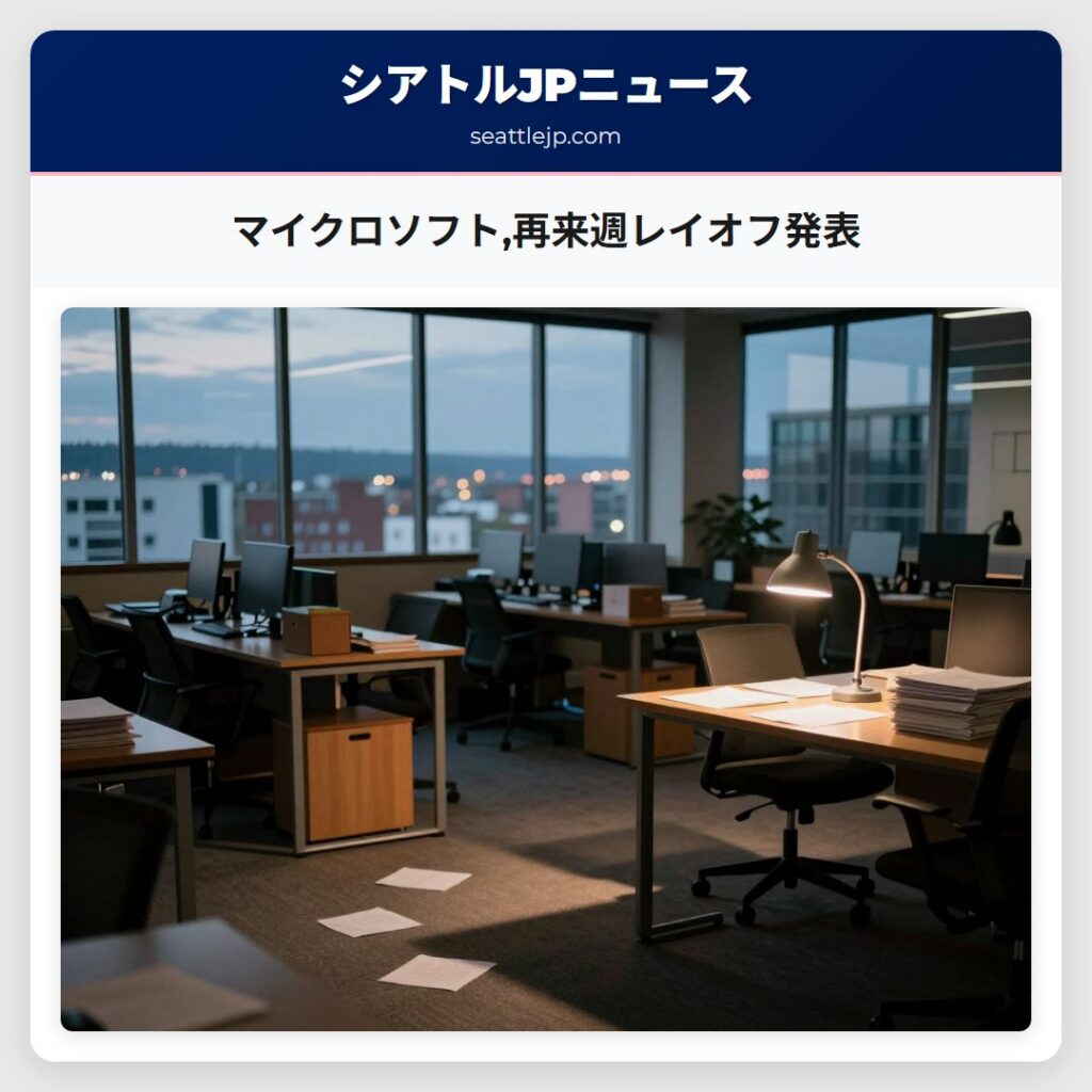 マイクロソフト,再来週レイオフ発表