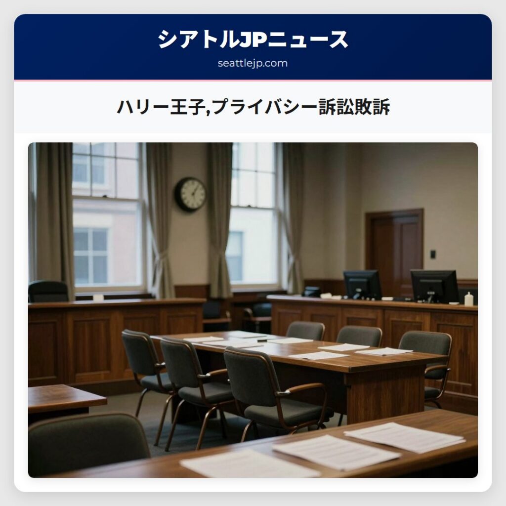 ハリー王子,プライバシー訴訟敗訴