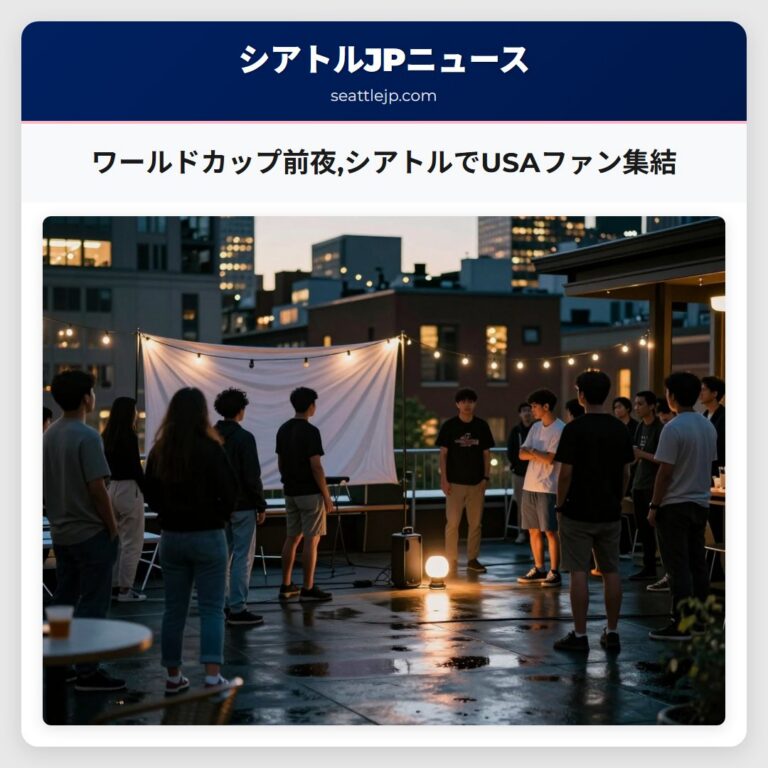 ワールドカップ前夜シアトルでUSAファン集結