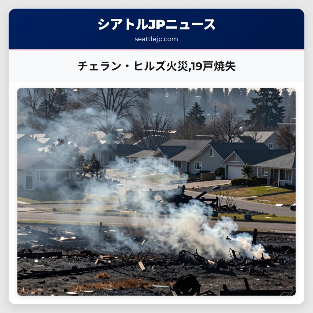 チェラン・ヒルズ火災,19戸焼失
