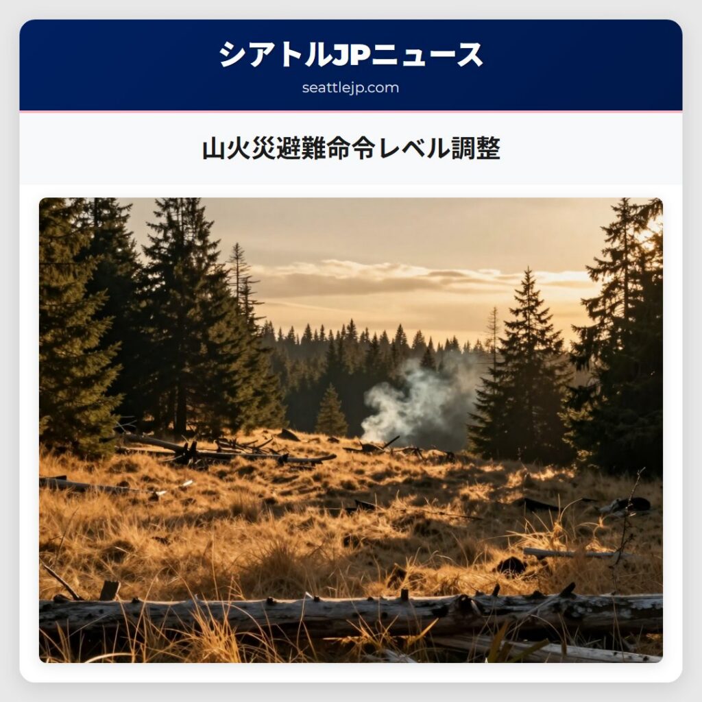 山火災避難命令レベル調整
