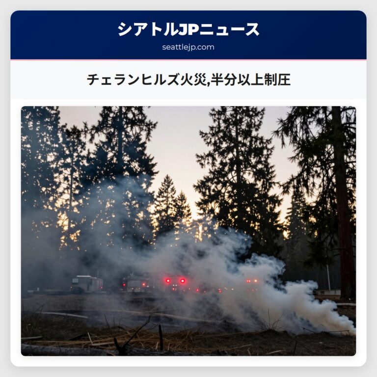 チェランヒルズ火災半分以上制圧