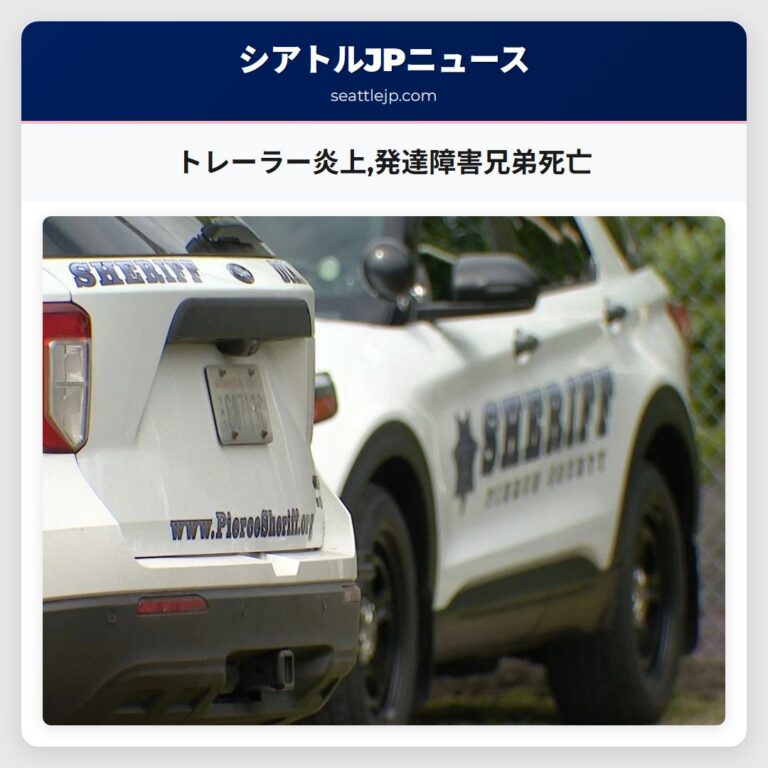 トレーラー炎上発達障害兄弟死亡
