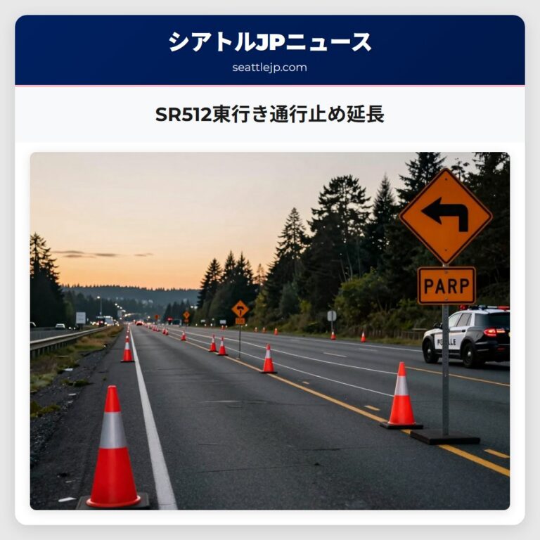 SR512東行き通行止め延長
